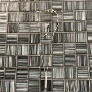 Set of necklace and earrings